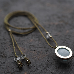 aquamarine brass necklace (sazanami) 12枚目の画像