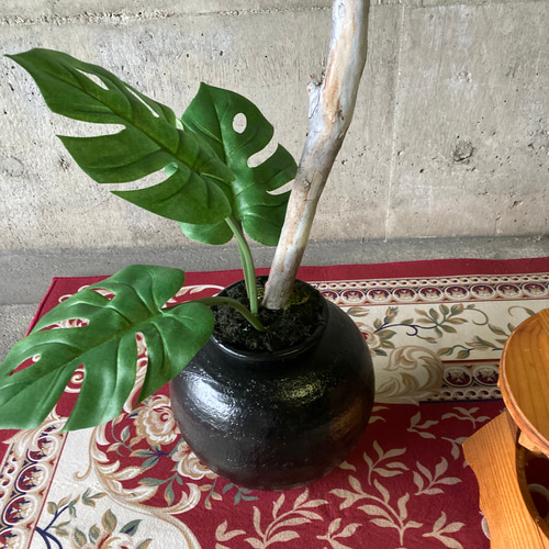 光触媒　人工観葉植物　ウォールグリーン　フェイク　フラワー　スタイルモンステラ2 光触媒 人工観葉植物 ウォールグリーン フェイク フラワー