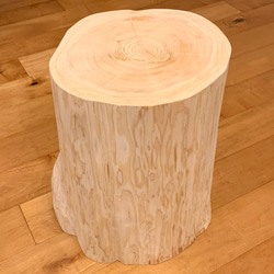 Hinoki  Wood  Stool 【Flare】 2枚目の画像