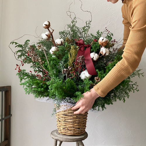 クリスマスツリーとしてもOK】祝い花 スタンド花 開店祝い 結婚祝い