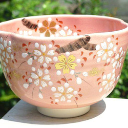 ◆商品番号 802 色絵　桜抹茶碗 剛 7枚目の画像
