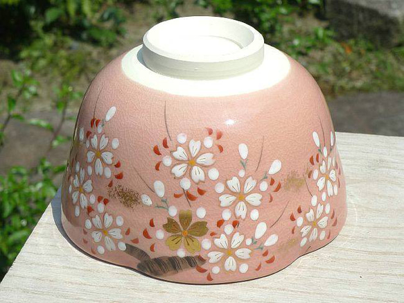 ◆商品番号 802 色絵　桜抹茶碗 剛 3枚目の画像