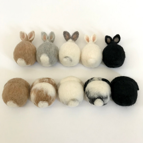 ゆらゆらうさぎさん〜 うさぎ 羊毛フェルト バッグチャーム ロップ