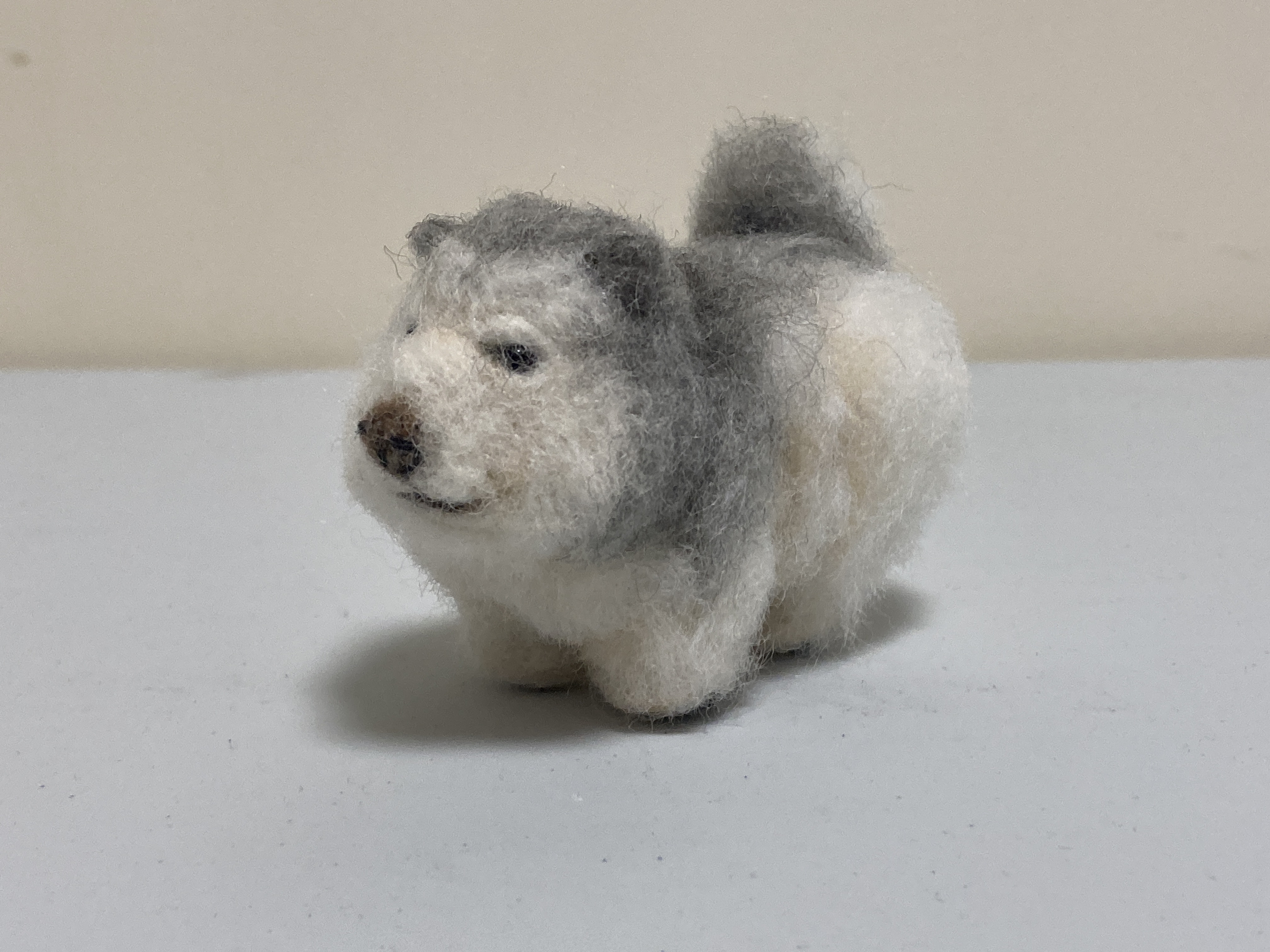 羊毛フェルト　アラスカンマラミュート　犬 handmade 羊毛フェルト ☆ アラスカンマラミュート 犬 オーダー