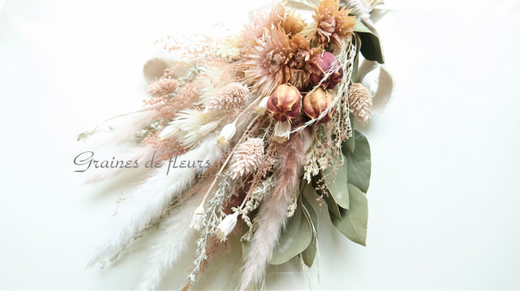 cot'e jardin | . #ドライフラワーブーケ #韓国風ラッピング