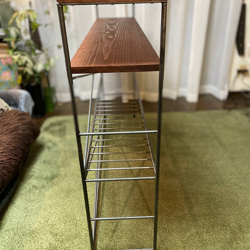 アイアン家具　男前マルチラック　ハンドメイドシェルフ  オーダーメイド アイアン家具 男前マルチラック 収納シェルフ ハンドメイド