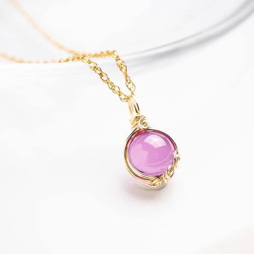 合成 カラーチェンジサファイア （ピンクパープル） / 14kgf ワイヤー