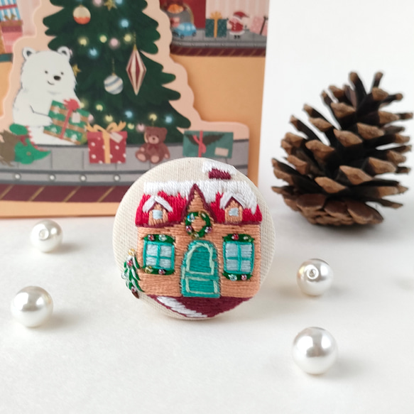 スーパーセール期間限定 No.526 クリスマスの可愛い訪問者 刺繍