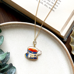 Breakfast teacup necklace｜朝食のティーカップネックレス〔紅茶シリーズ〕 2枚目の画像