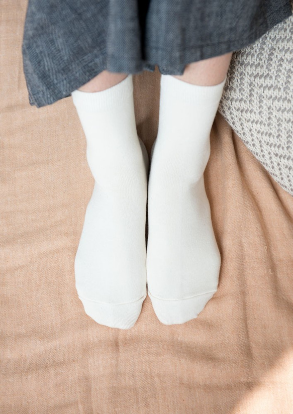 絲棉保暖襪【有機棉&amp;絲】 第4張的照片