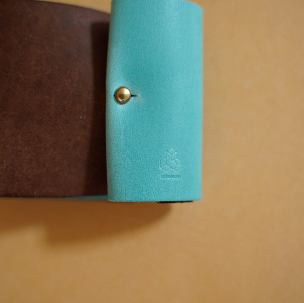 オンラインショップ&Creema限定イタリアンレザーカードホルダー TURCHESE×