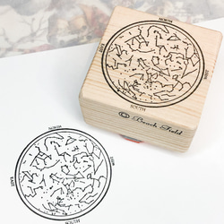 スモールサイズ 冬の星座盤【W】スタンプ はんこ・スタンプ Beach