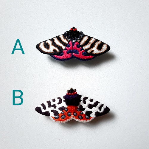 立体蝶々パッチンピン　リバティプリント使用　刺繍　パッチン留め 楽天市場】【Lucie's closet ヘアピン】レディバタフライ