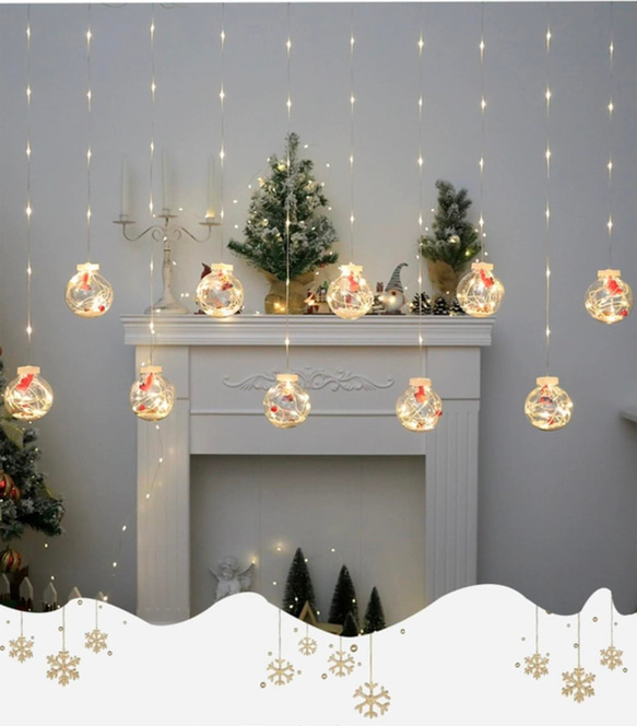 専用クリスマスツリー ボール・ライト付き led 丸いボール ライト ドロップ クリスマスの装飾 その他素材 Otake