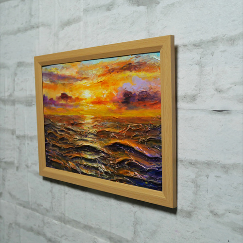油絵 油彩 油彩画 絵 絵画【冬の夕陽】 油絵 油彩 油彩画 絵 絵画 【冬景色】 - メルカリ