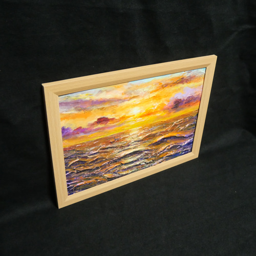油絵 油彩 油彩画 絵 絵画【夕焼けの海】A4 油絵 油彩 油彩画 絵 絵画【夕焼けの海】A4 絵画 HR 通販