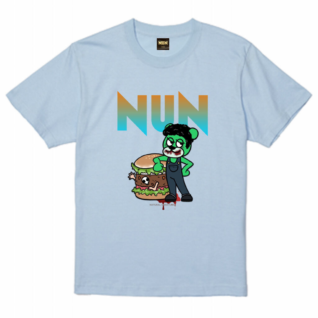 ハンバーガーTEE オーシャン-Blue-