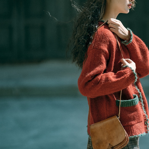 TSD12 売れ筋商品|||ティーエスディ12 ニット&セーター アウター レディース Sweaters Red DAY CLOSET ニット セーター レディース ノルディック柄