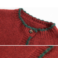 クリスマスニット ジャケット セーター　レディース　秋冬 10枚目の画像
