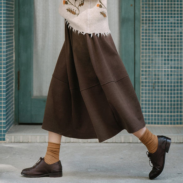 秋冬 シンプルなスカート ロングスカート レディース ロング