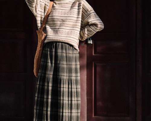 【美品】80s~HAI SPORTING GEAR/チェック柄ロングスカート/M 美品】80s~HAI SPORTING GEAR/チェック柄ロングスカート/M