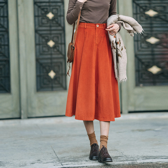 秋冬 シンプルなスカート ロングスカート レディース ロングスカート  