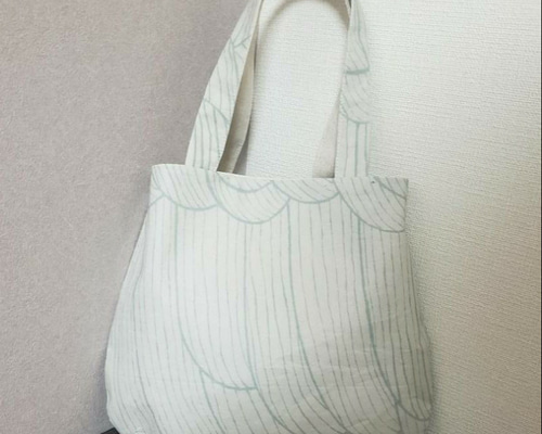 ミナペルホネン 生地使用　wataridori トート　お散歩バッグ 専用 ミナペルホネン 生地使用 ワタリドリ/タンバリン お散歩