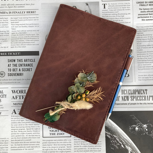 オーダー製作】本革 A4 ノートカバー モストロ 3色展開 ノート Ms