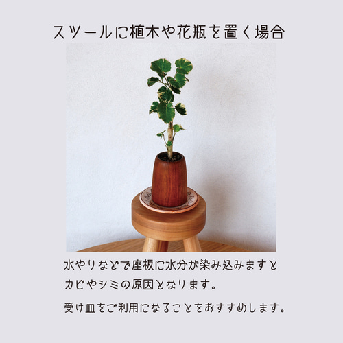 くるみの木の小さなスツール 子供用スツール/大人も使える/ミニ