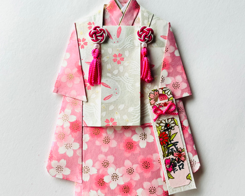 【ご注文品確認用 ポチ袋⑥】着物のポチ袋◇振袖◇友禅和紙 着物のポチ袋395 QUOカードサイズ ぽち袋・お年玉袋 着物のポチ袋屋