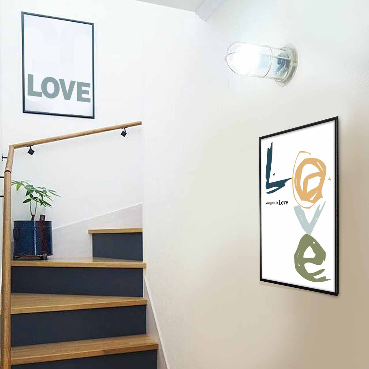 タイポグラフィ　愛   送料無料　ポスター　アート　アートポスター　（アート　seiで検索新着順）　740