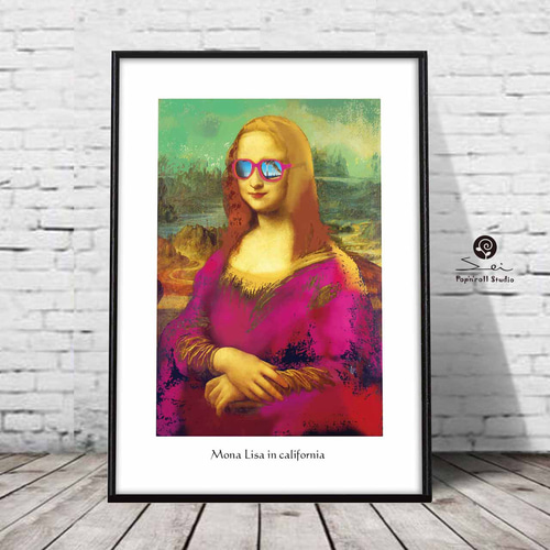 お部屋はやっぱりポップアート モナリザ ポスター アート アート
