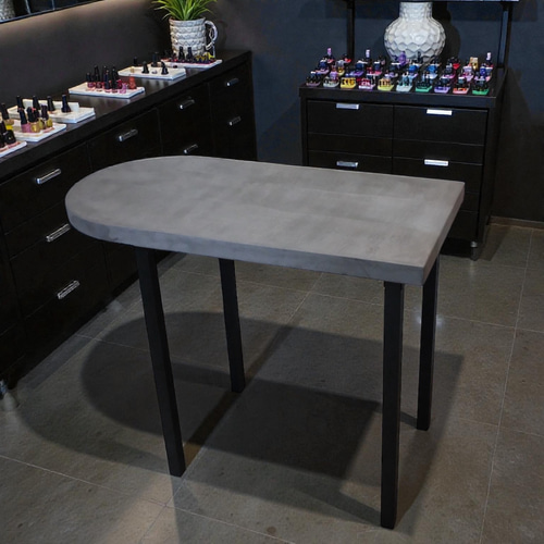 モルタル×アイアン ネイルテーブル(&アームレスト) 机・デスク tumugu