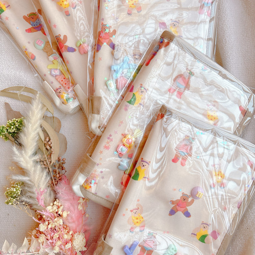 受注製作】母子手帳ケース ビニール加工 マルチケース｜シャカシャカ