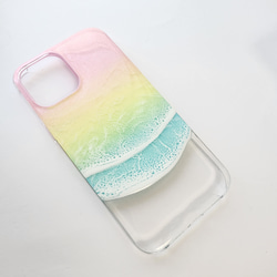 iPhone全機種対応 ✩.*˚Happy Wave ハピ海のスマホケース♬*゜オプションでスマホショルダー付けれます 1枚目の画像