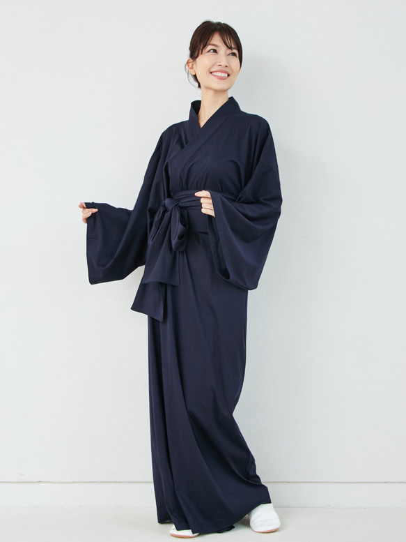 割烹着N343ルームウェアハンドメイド shopnishiki_nc4309all