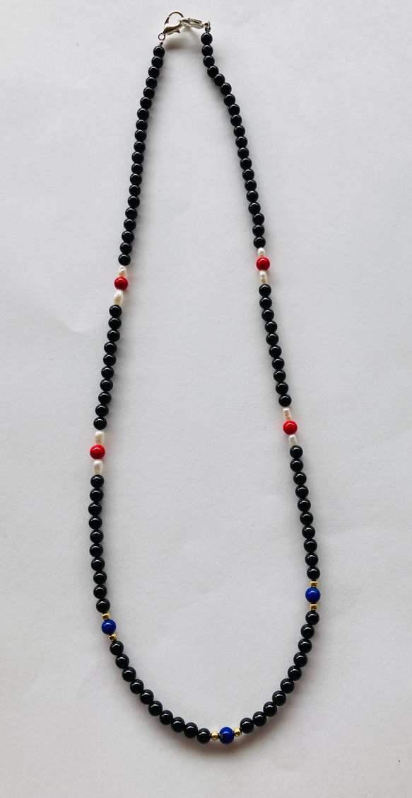 天然石のマスクストラップ 2枚目の画像