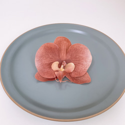 ピンク胡蝶蘭 1輪 ヘッドパーツ 髪飾り 2枚目の画像
