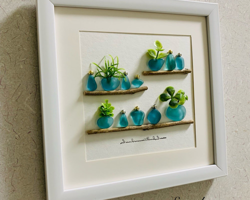 限定版 厳選シーグラスアート 海の宝石 北欧 ガラス細工 インテリア