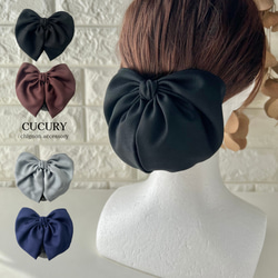 完売】ポニーフック【ライラック】ヴェールのようなヘアアクセサリー