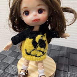 ドール服オビツ11セーター　ハンドメイド 5枚目の画像