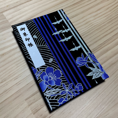 御朱印帳 黒和紙 大判18㎝×12㎝ 蛇腹タイプ 和柄 ハンドメイド その他