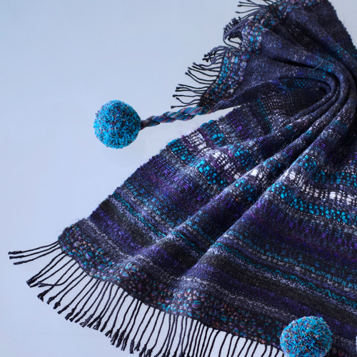 LOCALLYハンドメイド マフラー AMBIDEX Store 〇patchwork quilt jacquard ボアマフラー(F