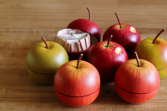 革パティシエseries【革りんご】プロポーズリングケース・小物入れ 関西圏