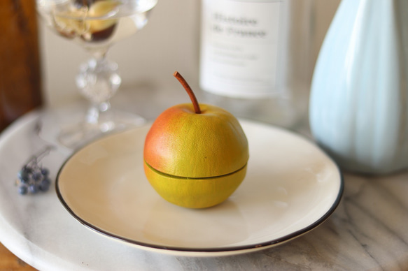 革パティシエseries【革りんご】プロポーズリングケース・小物入れ 関西圏