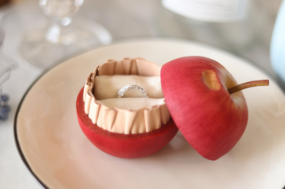 革パティシエseries【革りんご】プロポーズリングケース・小物入れ 関西圏