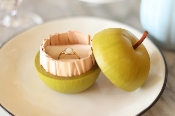 革パティシエseries【革りんご】プロポーズリングケース・小物入れ 関西圏