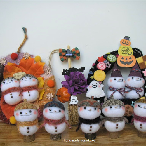 どんぐりアート♡ハロウィンオブジェ2点♡
