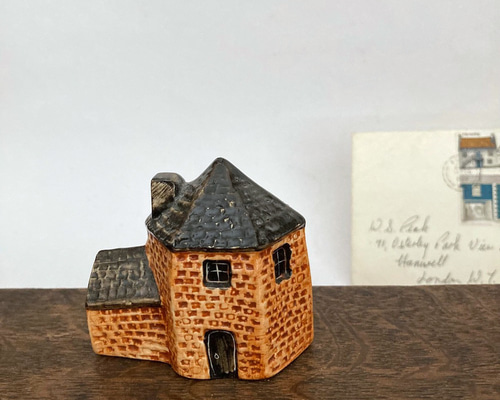 ハウス　家　陶器　オブジェ　置物　インテリア　工芸品　美術品　A1022 ハウス 家 陶器 オブジェ 置物 インテリア 工芸品 美術品 A1022