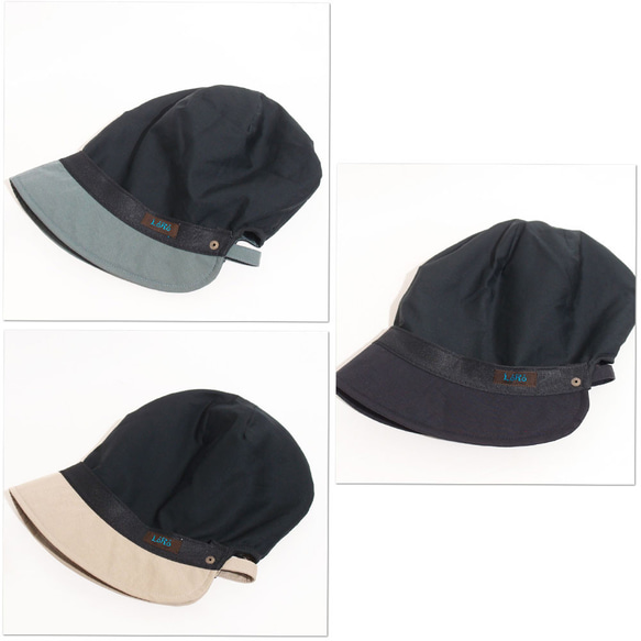 ピッコロフリー・撥水/フリーサイズ UV たためる帽子 風に飛ばない帽子　 10枚目の画像
